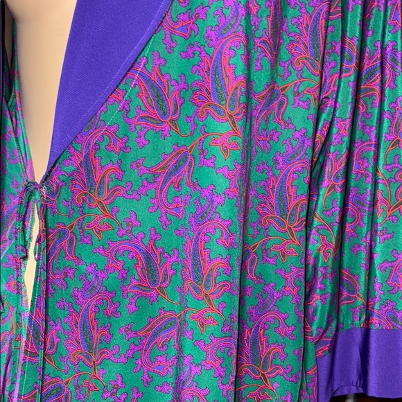 Vintage Natori II Women's Kimono silk Robe size M - Picture 6 of 8